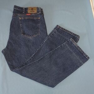 Wrangler Men's Dark Blue Straight Jeans